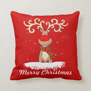 Coussin Carreau de renne de Joyeux Noël