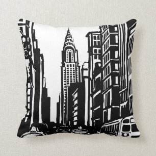 Coussin Carreau de rue de New York City