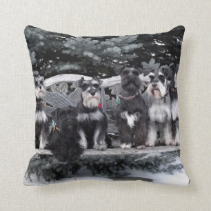Coussin Carreau de Schnauzer miniature