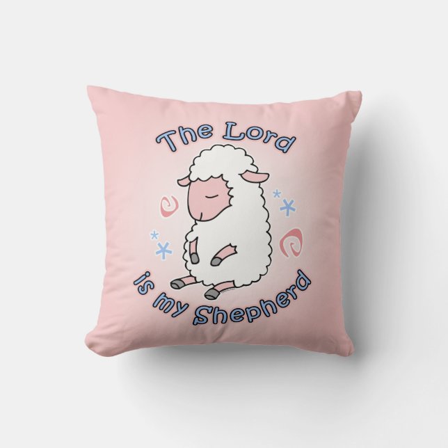 Coussin Carreau de seigneur Is My Shepherd (Recto)