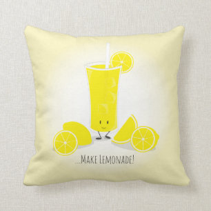 Coussin Carreau de sourire en verre   de limonade