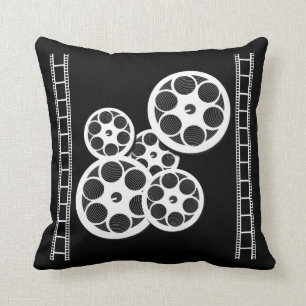 Coussin Carreau de théâtre de home cinéma avec des bobi