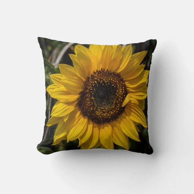 Coussin Carreau de tournesol (Recto)