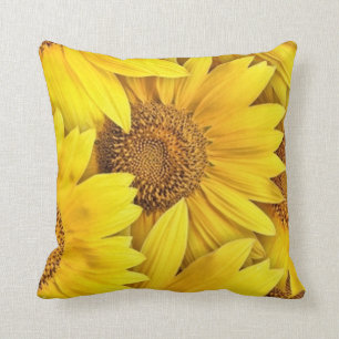 Coussin Carreau de tournesols