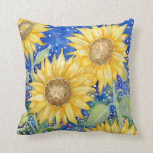 Coussin Carreau de "tournesols"