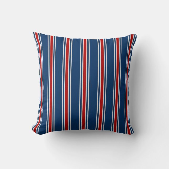 Coussin Carreau décoratif rayé (Recto)