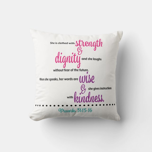 Coussin Carreau des proverbes 31 (Recto)