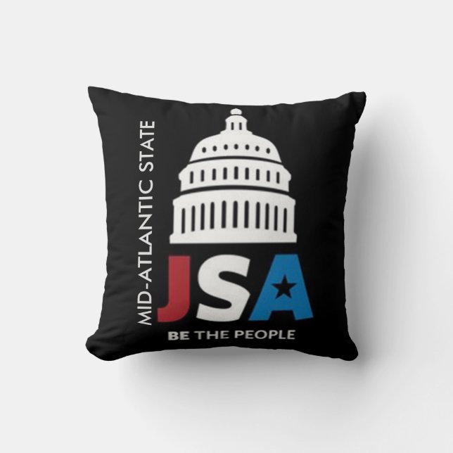 Coussin Carreau d'état américanisé de JSA (Recto)
