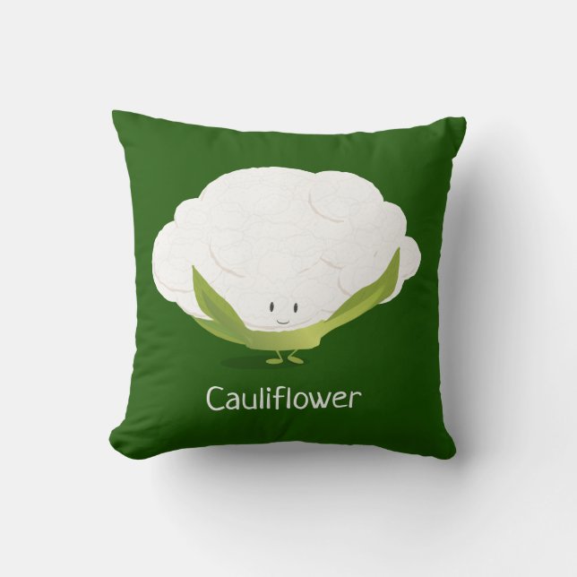 Coussin Carreau du caractère | de chou-fleur (Recto)