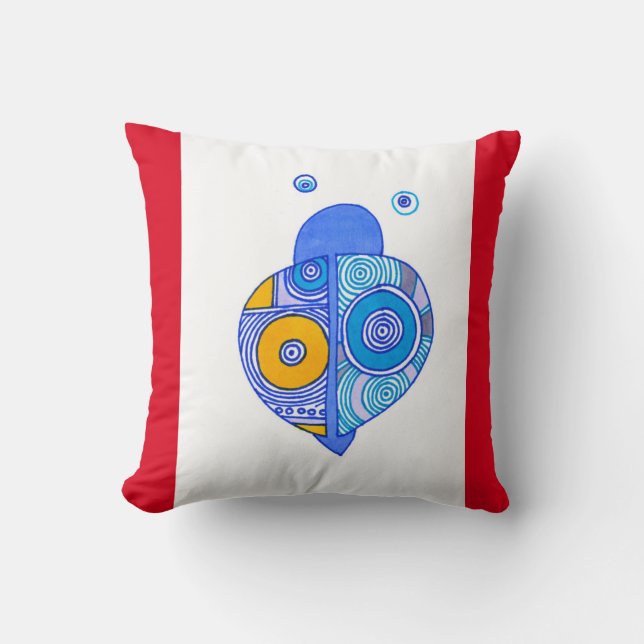 Coussin Carreau du Roi Fisher Cotton (Recto)