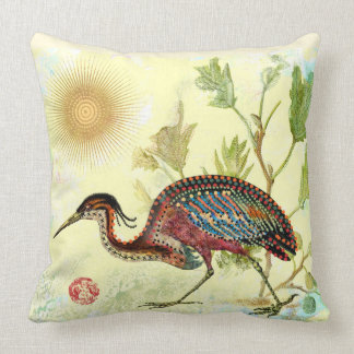 Coussin Carreau exotique de coutume de peinture de point
