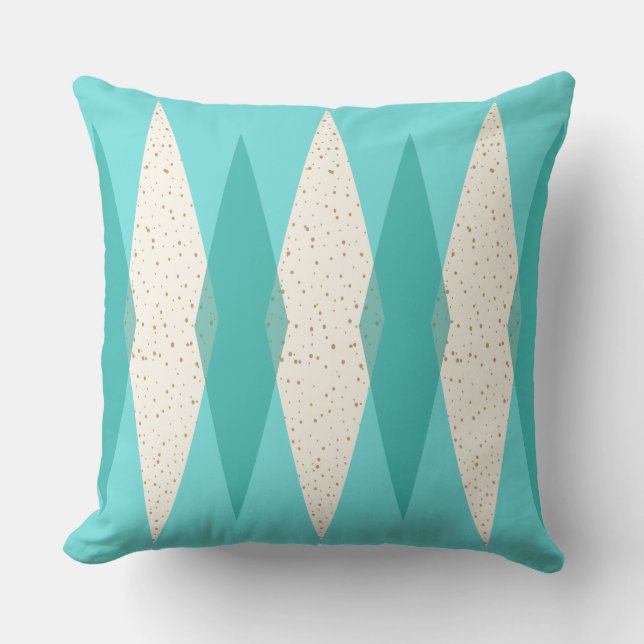 Coussin Carreau extérieur à motifs de losanges moderne de (Recto)