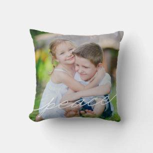 Coussin Carreau fait sur commande de photo d'écriture de