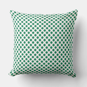 Coussin Carreau fait sur commande de pois de vert vert