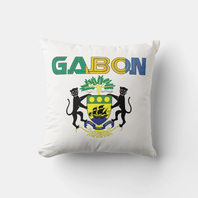Coussin carreau fait sur commande du Gabon d'africankoko (Recto)