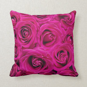 Coussin Carreau floral de groupe de roses de roses indien