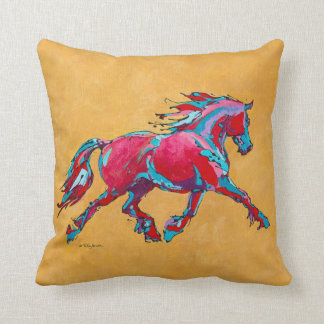 Coussin Carreau frison rouge