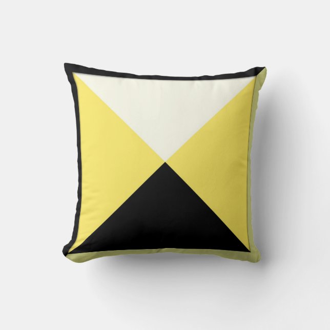 Coussin Carreau géométrique contemporain (Recto)