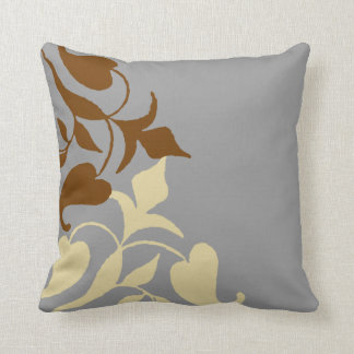 Coussin Carreau gris Brown simple moderne de vigne de