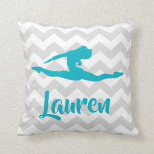 Coussin Carreau gris turquoise de gymnastique