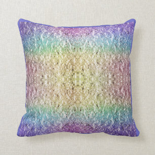 Coussin Carreau iridescent d'arc-en-ciel