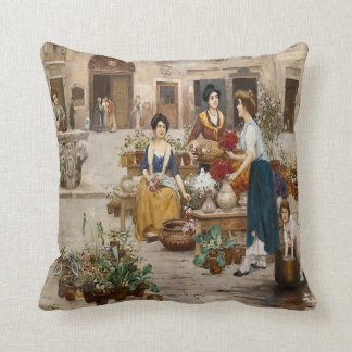 Coussin Carreau italien de l'Italie du marché de fleur en
