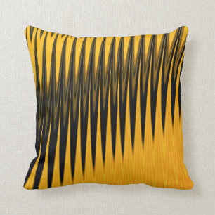 Coussin Carreau jaune de moutarde