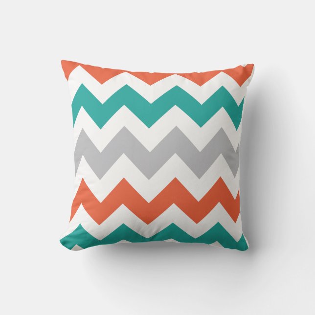 Coussin Carreau lumineux de Chevron (Recto)