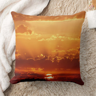 Coussin Carreau magnifique de coucher du soleil