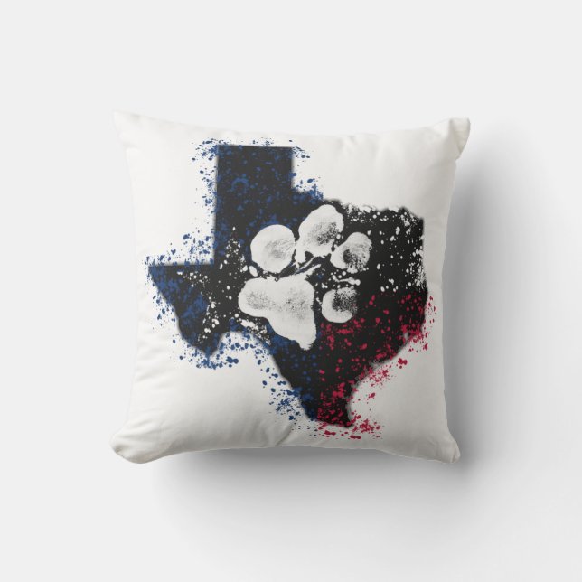 Coussin Carreau majestueux de Pawsitively le Texas