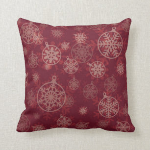 Coussin Carreau marron de Noël