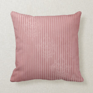 Coussin Carreau mauve 20" de damassé x 20"