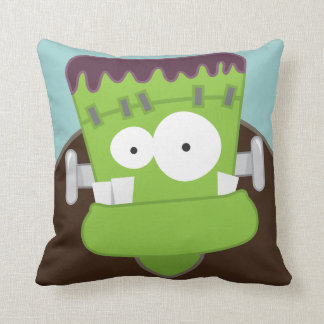 Coussin Carreau mignon de monstre de Frankenstein de bande