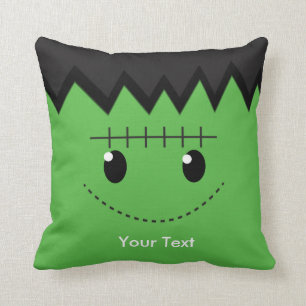 Coussin Carreau mignon de pièce de Frankenstein Halloween