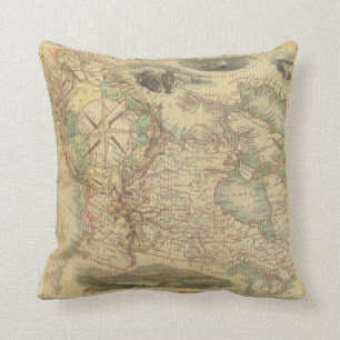 Coussin Carreau nautique de carte de boussole