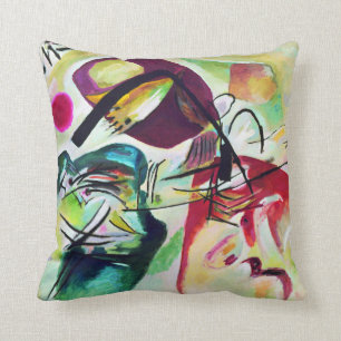 Coussin Carreau noir de voûte de Kandinsky
