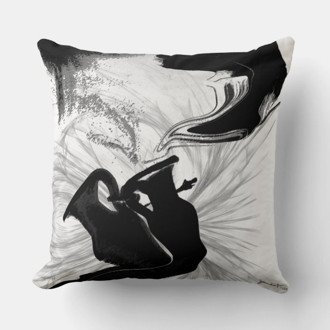 Coussin Carreau noir et blanc (Recto)