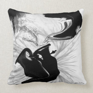 Coussin Carreau noir et blanc