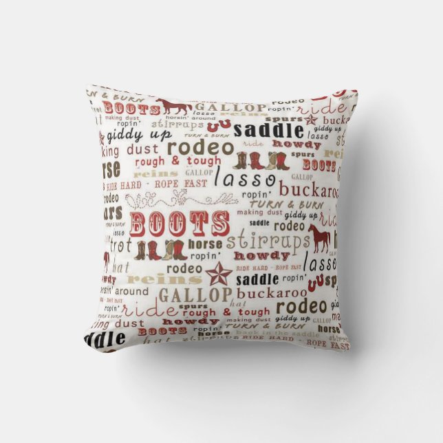 Coussin Carreau occidental de MoJo d'impression d'art de (Recto)