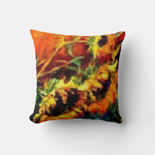 Coussin Carreau occidental de tournesols par Sharles (Recto)