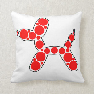 Coussin Carreau original de conception de chien de ballon