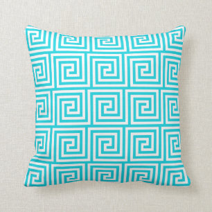 Coussin Carreau principal grec d'Aqua