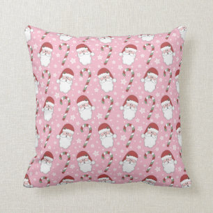 Coussin Carreau rose de Noël