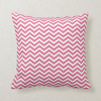 Coussin Carreau rose foncé de Chevron