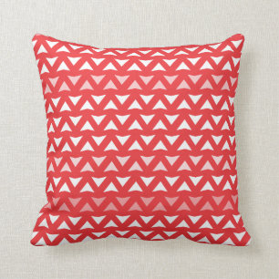 Coussin Carreau rouge de Chevron