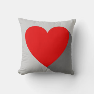 Coussin Carreau rouge de coeur