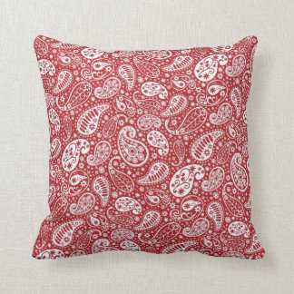 Coussin "Carreau rouge de Paisley "