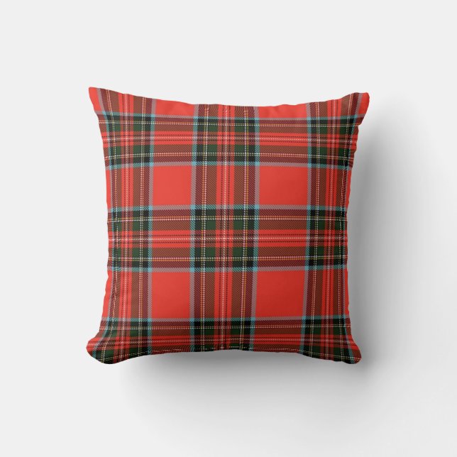 Coussin Carreau rouge de plaid (Recto)