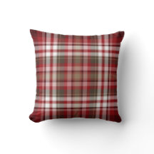 Carreau rouge et Brown de plaid par JoMazArt
