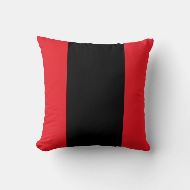 Coussin Carreau rouge et noir (Recto)